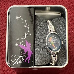 Disney Tinker Bell Silver and Purple Watch